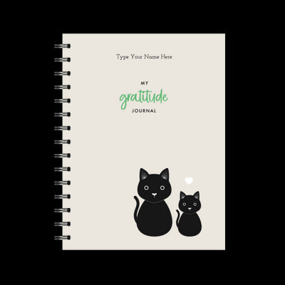 A5 Spiral Journal - Gratitude - Cats