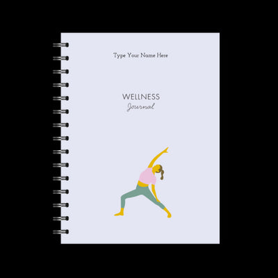 A5 Spiral Wellness journal - Yoga Girl - Lilac