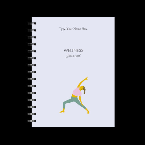 A5 Spiral Wellness journal - Yoga Girl - Lilac