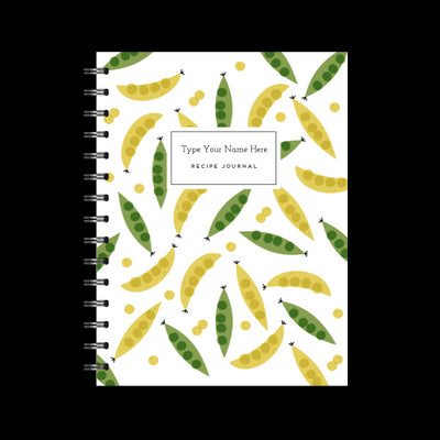 A5 Spiral Recipe Journal - Peas