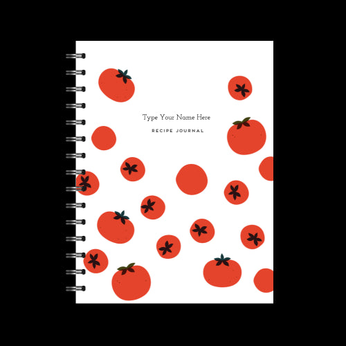 A5 Spiral Recipe Journal - Tomato