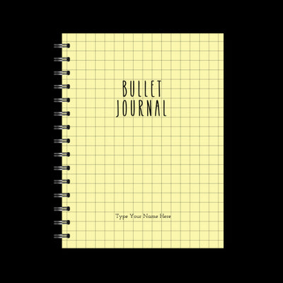 A5 Spiral Bullet Journal - Yellow