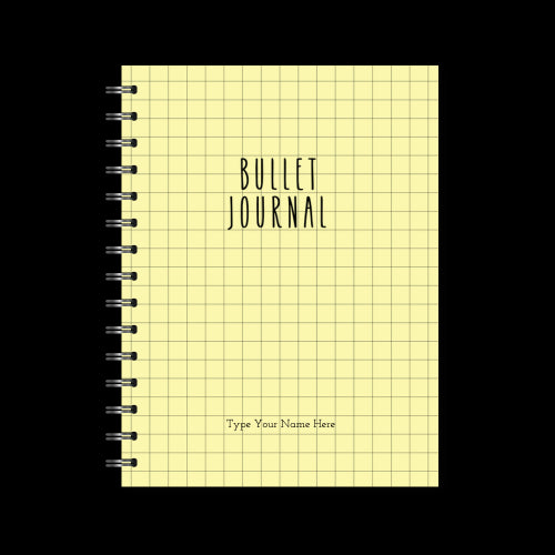 A5 Spiral Bullet Journal - Yellow