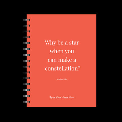 A5 Spiral Journal - IWD - Why Be A Star...