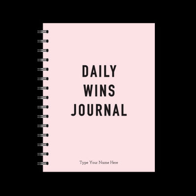 A5 Spiral Journal - Daily Wins - Pink