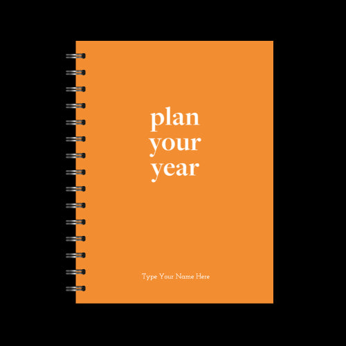 A5 Spiral - Plan Your Year Journal - Orange