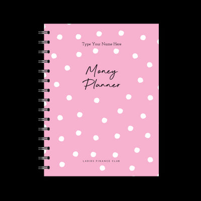 A5 Spiral Journal - Ladies Finance Club - Money Planner - Pink