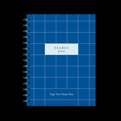 A5 Spiral Journal - Plan Your Year - Blue
