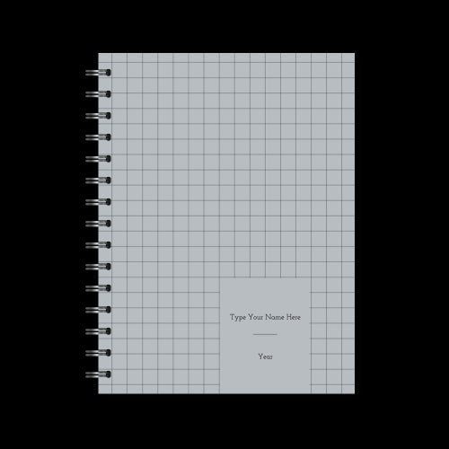 A5 Spiral Planner Undated - Grey