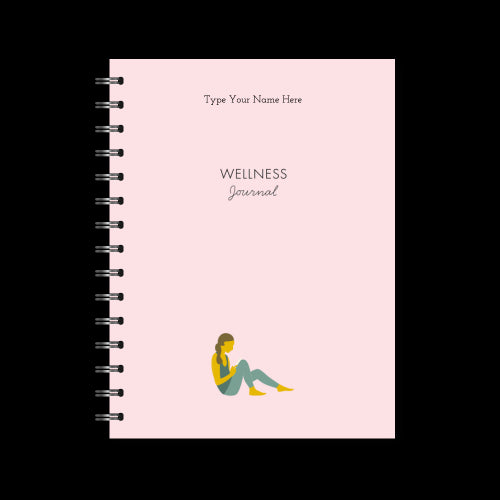 A5 Spiral Wellness journal - Pink