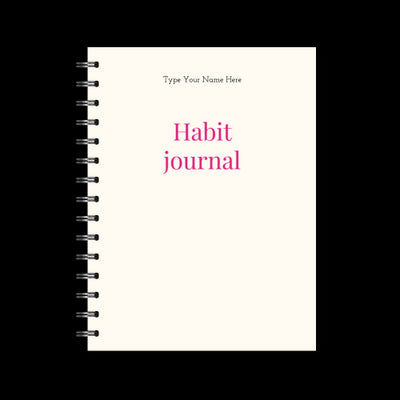 A5 Spiral Journal - Habit - Creme