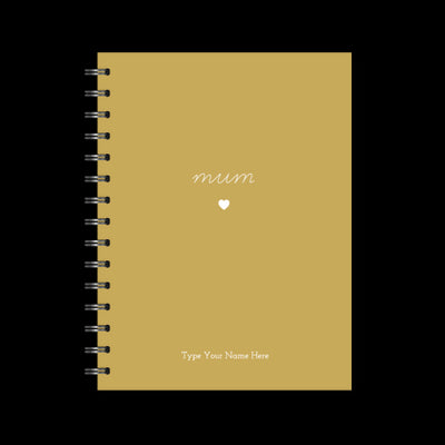 A5 Spiral Journal - Mum - Mustard