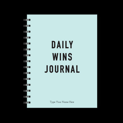 A5 Spiral Journal - Daily Wins - Mint