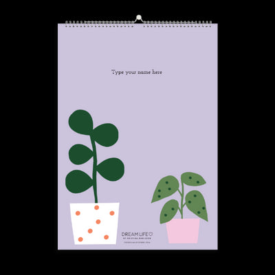 A3 Family Calendar - Plants - Lilac