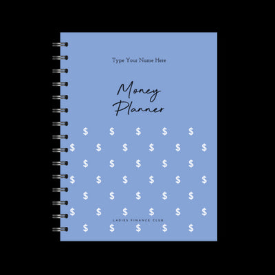 A5 Spiral Journal - Ladies Finance Club - Money Planner - Periwinkle