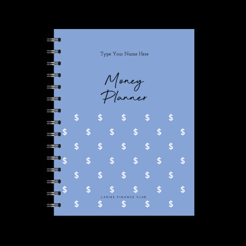 A5 Spiral Journal - Ladies Finance Club - Money Planner - Periwinkle