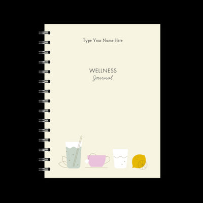 A5 Spiral Wellness journal - Drinks - Creme