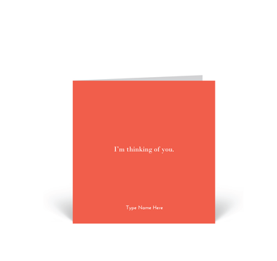 Personalised Card - I'm Thinking of You