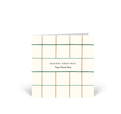 Personalised Christmas Card - Green