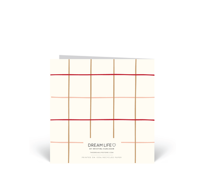 Personalised Christmas Cards 10 Pack - Red