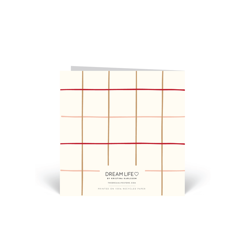 Personalised Christmas Cards 10 Pack - Red