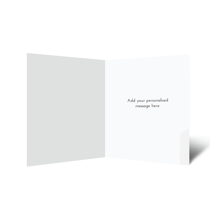 Personalised Christmas Card - Merry - Gold