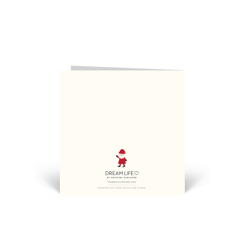 Personalised Christmas Cards 10 Pack - Santa - Red