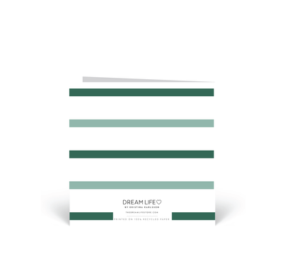 Personalised Christmas Card - Seasons Greetings - Green