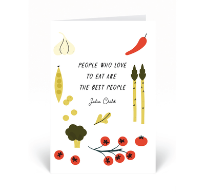 Personalised Card - People Who Love To Eat...