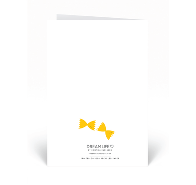 Personalised Card - I Love You More Than Pasta