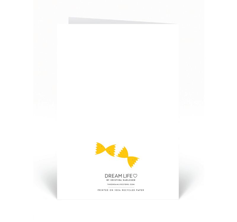 Personalised Card - I Love You More Than Pasta
