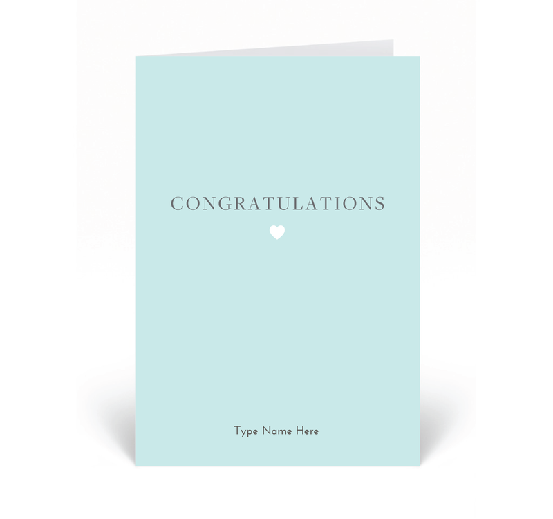 Personalised Card - Congratulations - Ocean