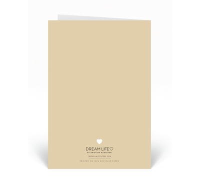 Personalised Card - For You - Light Tan