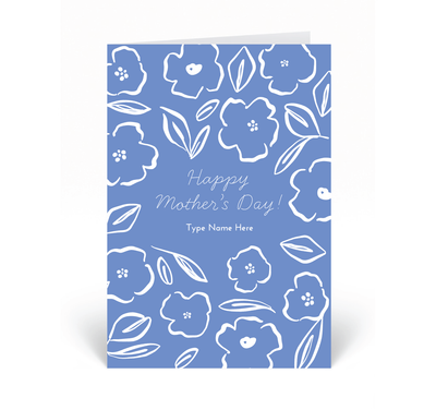 Personalised Card - Flower - Happy Mother's Day!