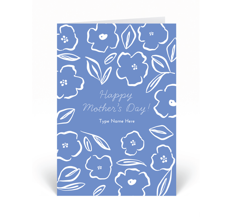 Personalised Card - Flower - Happy Mother&