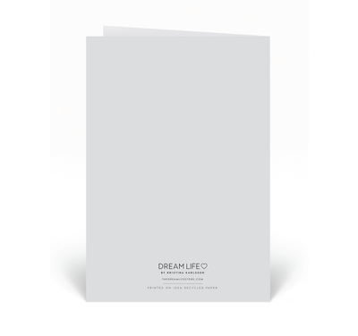 Personalised Card - Thank You - Grey