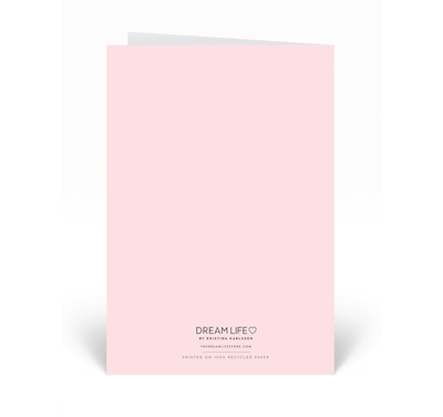 Personalised Card - Thank You - Pink