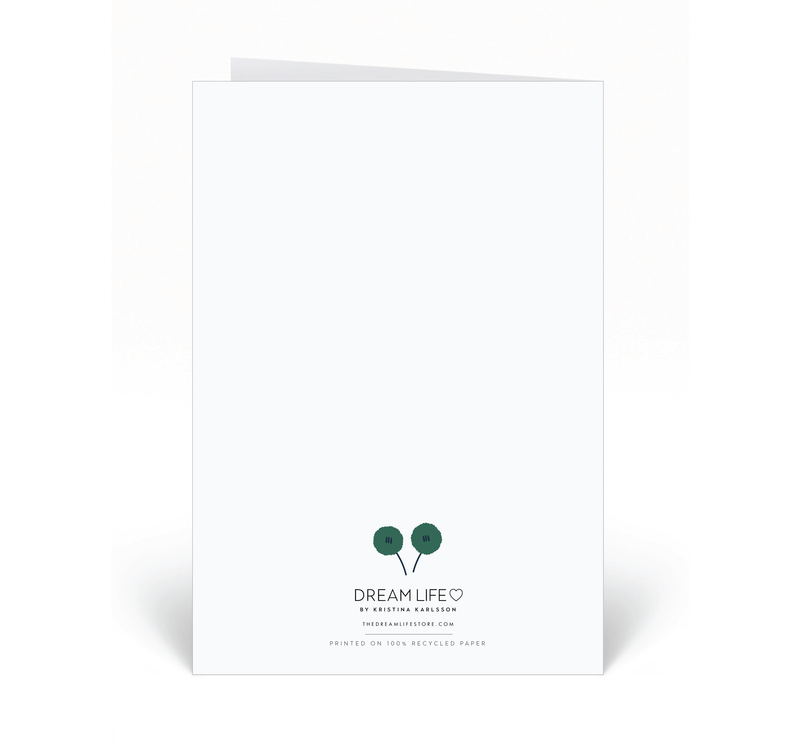 Personalised Card - Happy Birthday - Floral - Green
