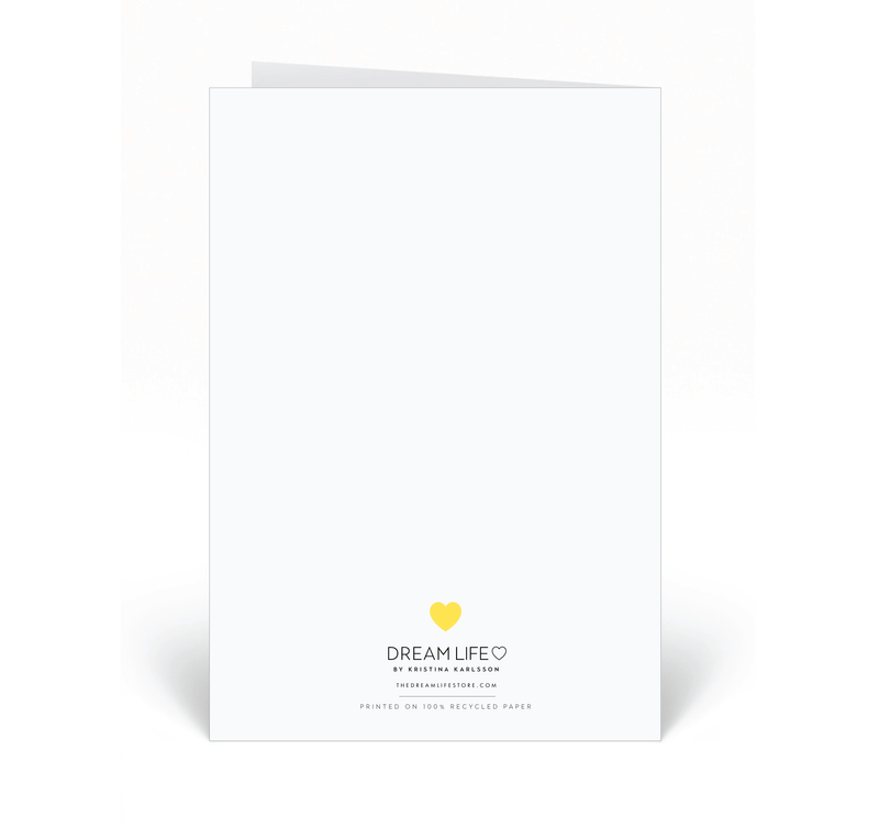 Personalised Card -  So Happy I Found You - Heart - Yellow