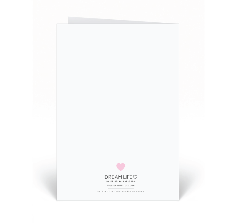 Personalised Card - Happy Birthday - Heart - Pink