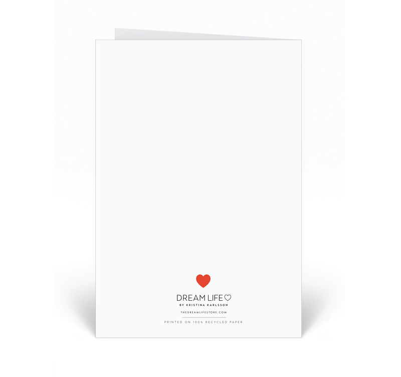 Personalised Card -  I Love You - Heart - Red