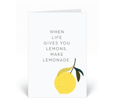 Personalised Card - Make Lemonade
