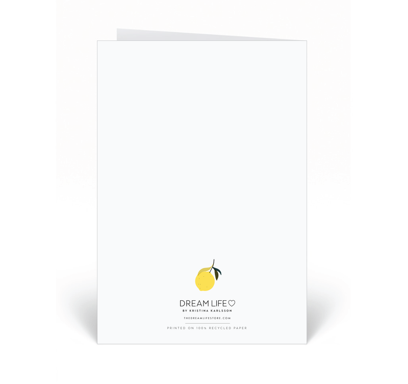 Personalised Card - Make Lemonade