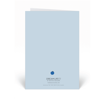 Personalised Card - I Like You Berry Much - Blue