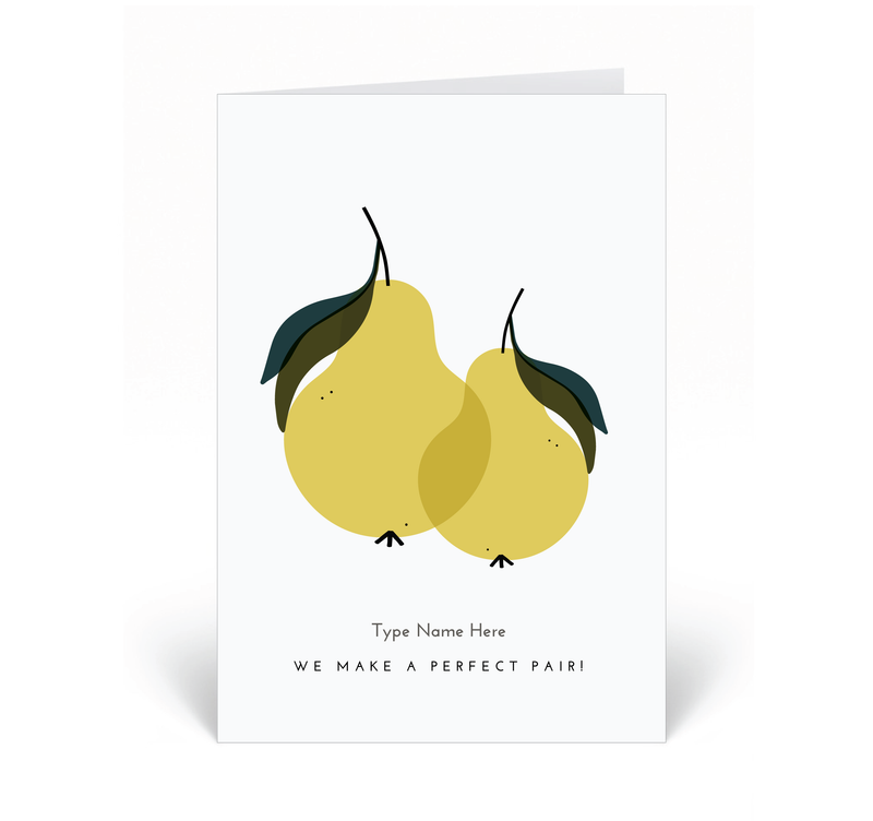 Personalised Card - We Make a Perfect Pair