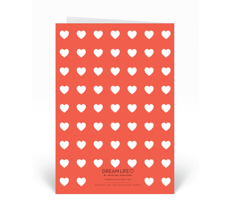 Personalised Card - Love You - Red