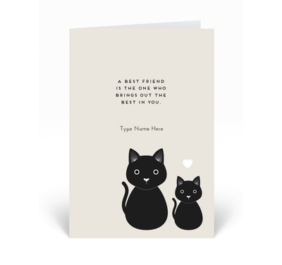 Personalised Card - A Best Friend Is...