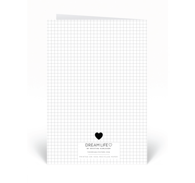 Personalised Card - Black Heart