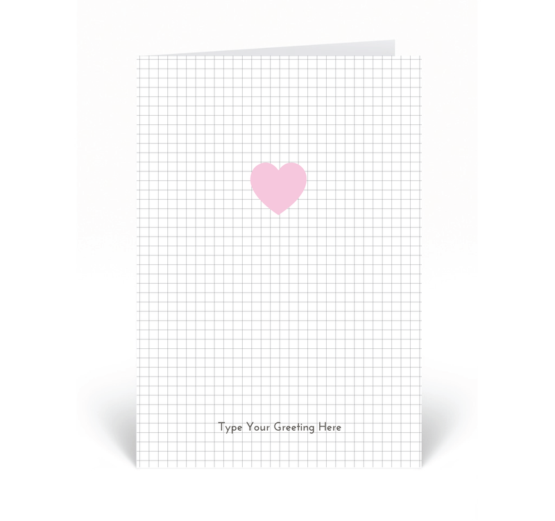 Personalised Card - Pink Heart