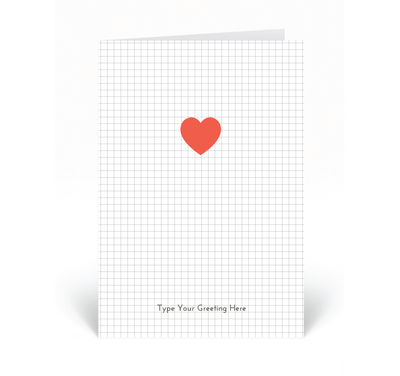 Personalised Card - Red Heart